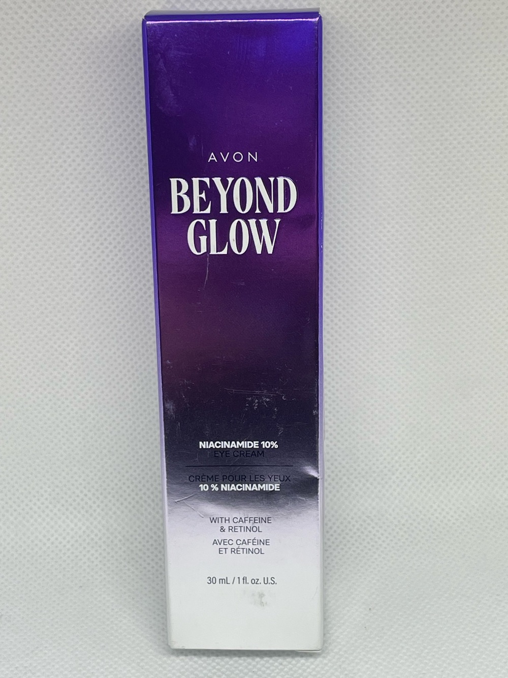 Avon Beyond Glow Niacinamide 10% Eye Cream w/ Caffeine & Retinol 30ml NIB NWT.